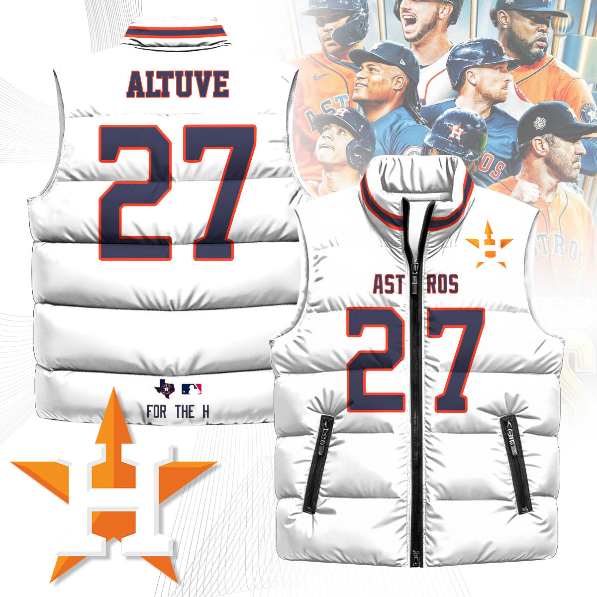 Houston Astros Unisex Puffer Vest