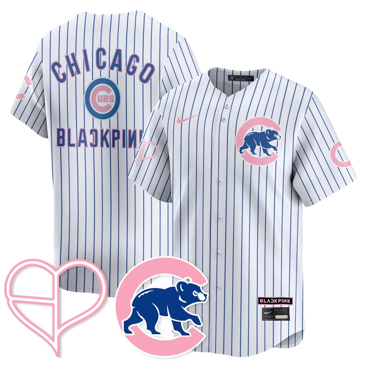 Chicago Cubs BLΛƆKPIИK 2025 Limited Jersey - All Stitched