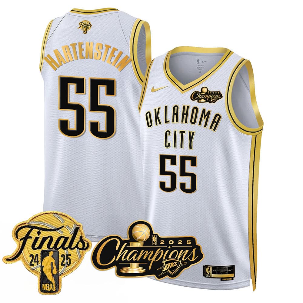 Oklahoma City Thunder 2025 NBA Champions Jersey - All Stitched