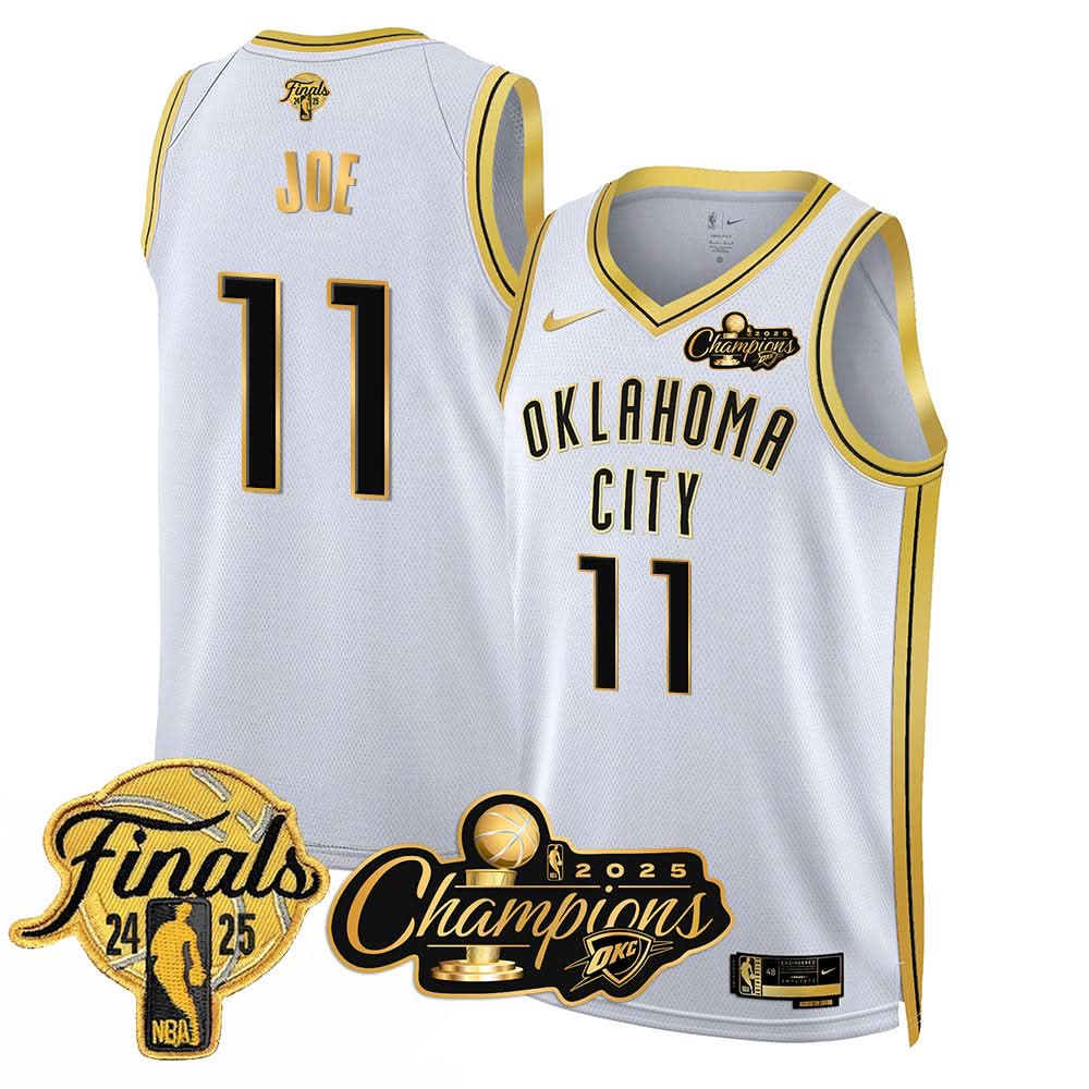 Oklahoma City Thunder 2025 NBA Champions Jersey - All Stitched