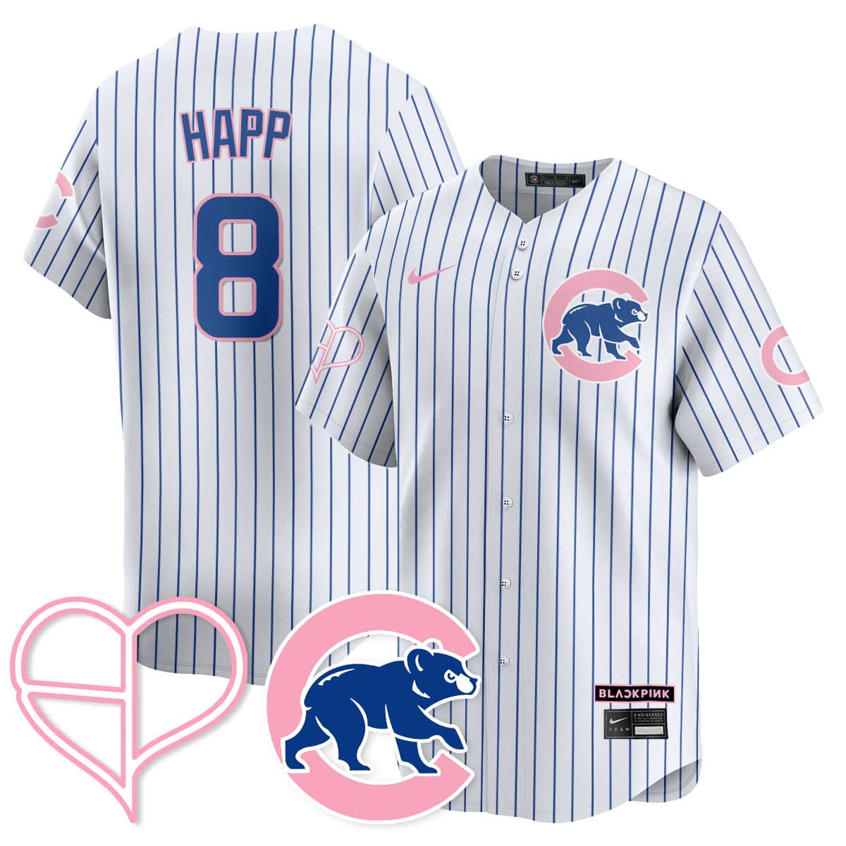 Chicago Cubs BLΛƆKPIИK 2025 Limited Jersey - All Stitched