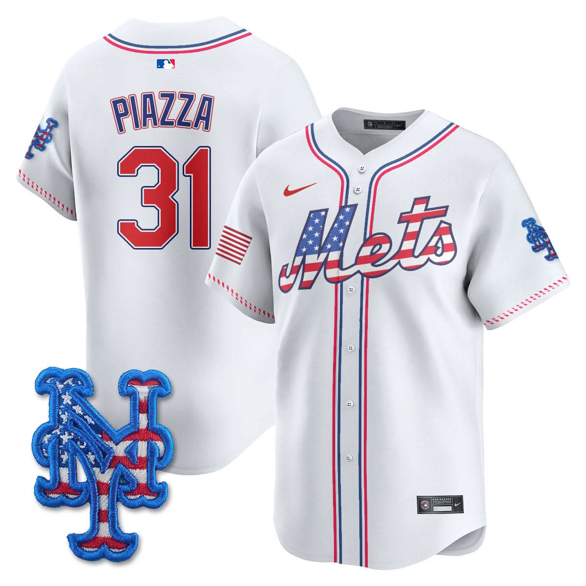 New York Mets 2025 Fourth of July Jersey - All Stitched