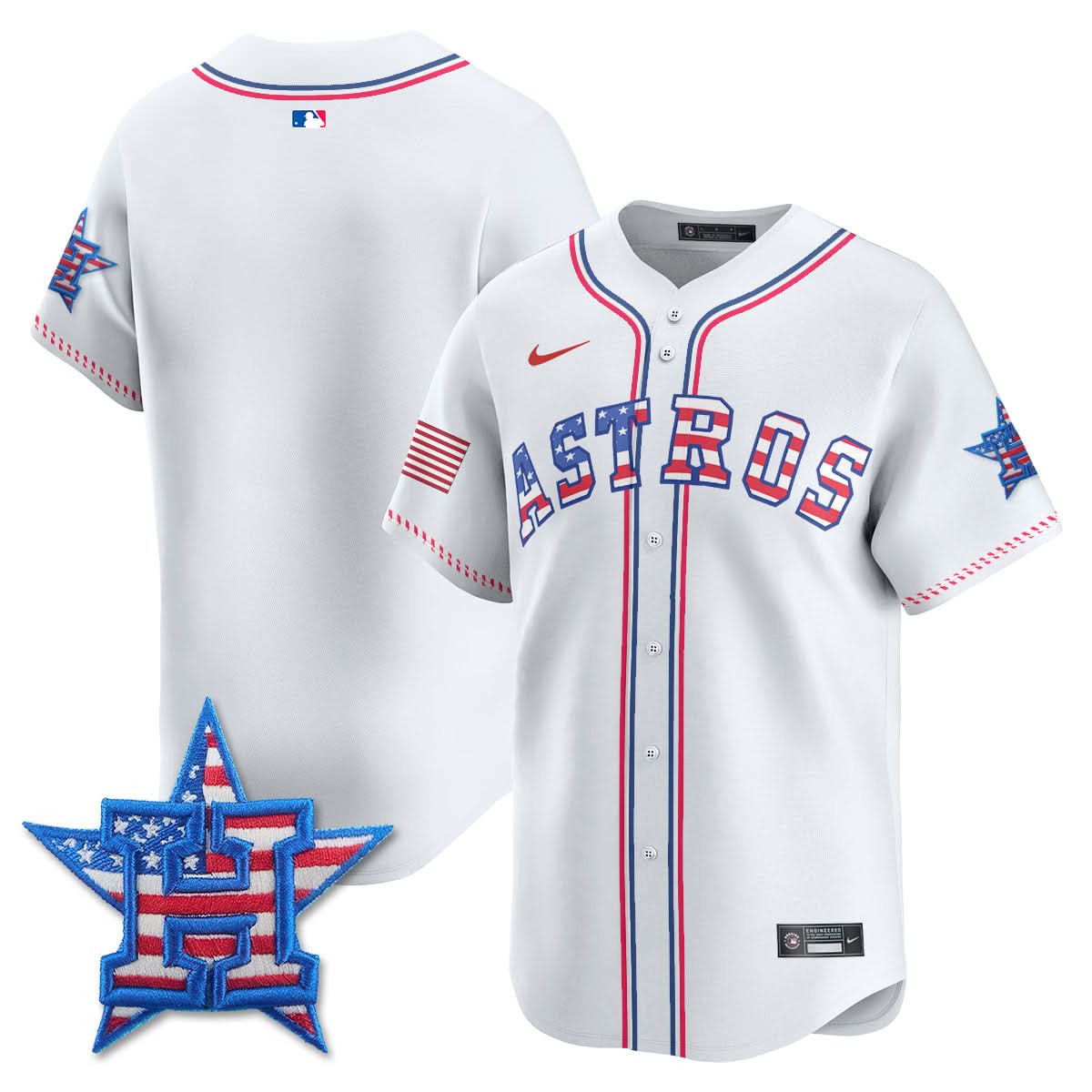 Houston Astros 2025 Fourth of July Jersey - All Stitched
