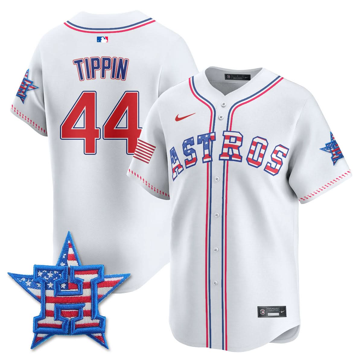 Houston Astros 2025 Fourth of July Jersey - All Stitched