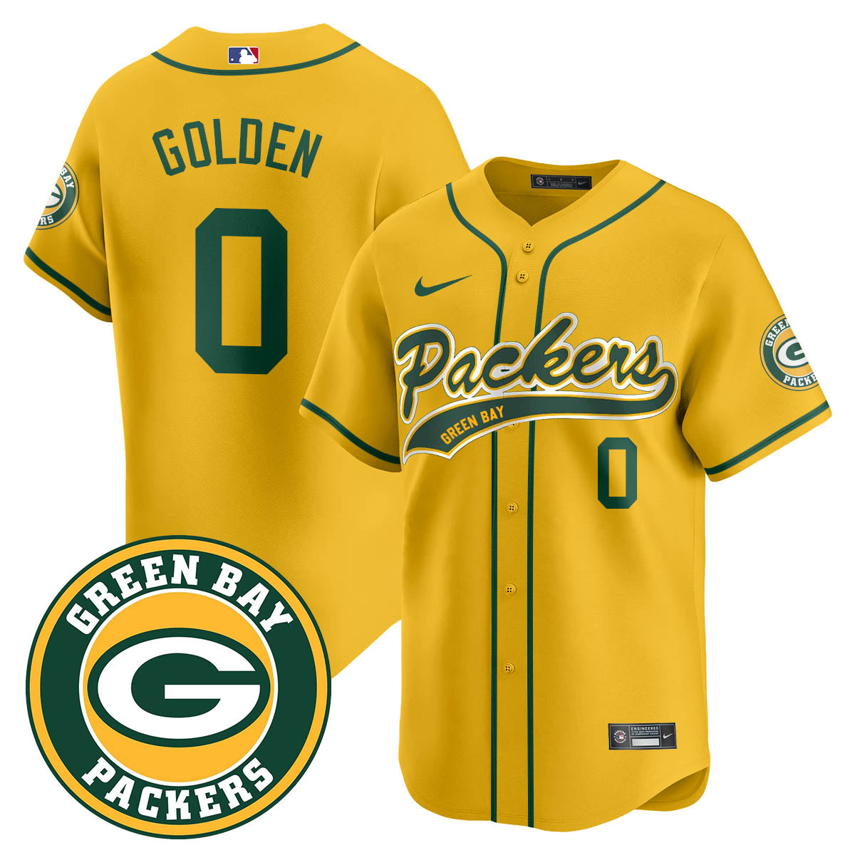 Green Bay Packers Limited Baseball Jersey - All Stitched