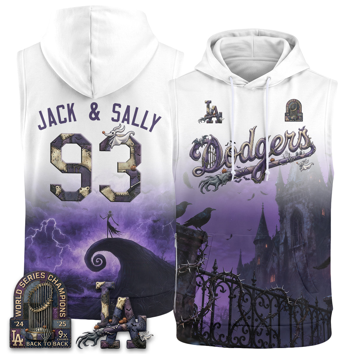LAD Nightmare Edition Sleeveless Hoodie Tank Top - Printed