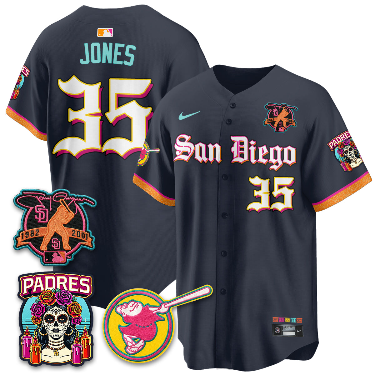 SD 2026 City Connect x Tony Gwynn Patch Vapor Premier Limited Jersey - All Stitched