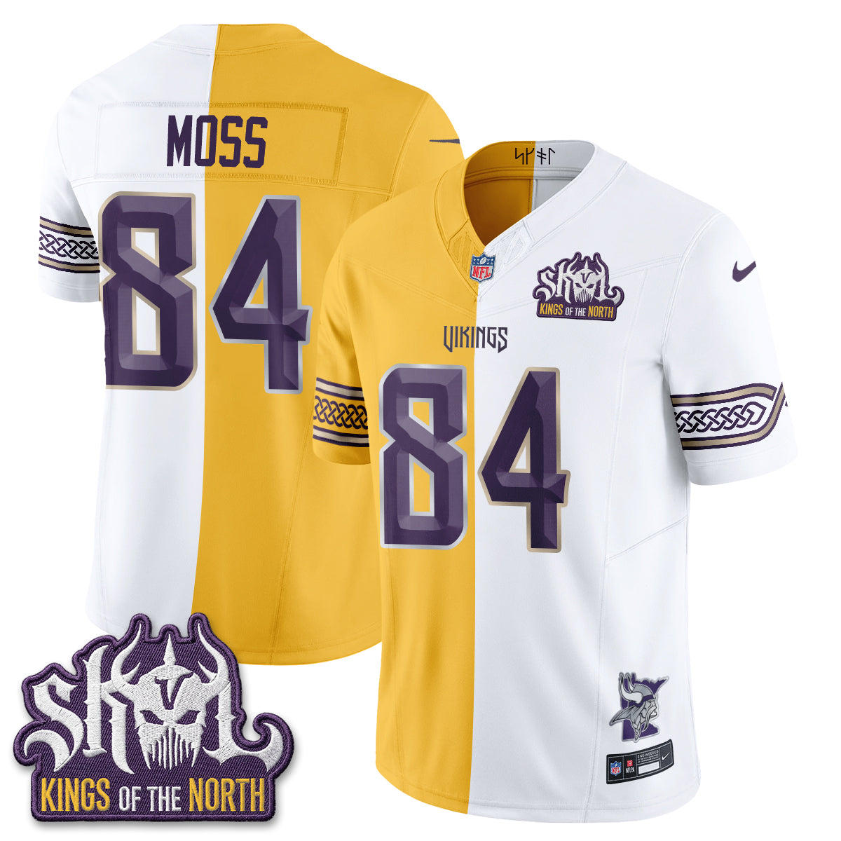 MIN 2026 Rivalries Split V2 Vapor Jersey - Stitched
