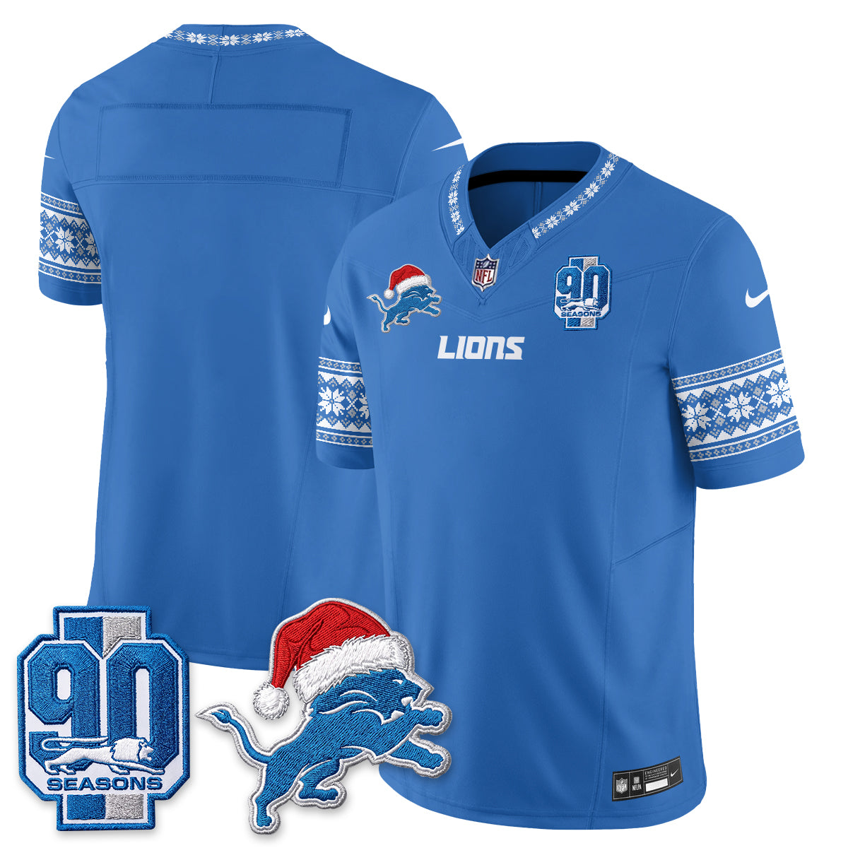 DET Xmas Edition Vapor Jersey - Stitched