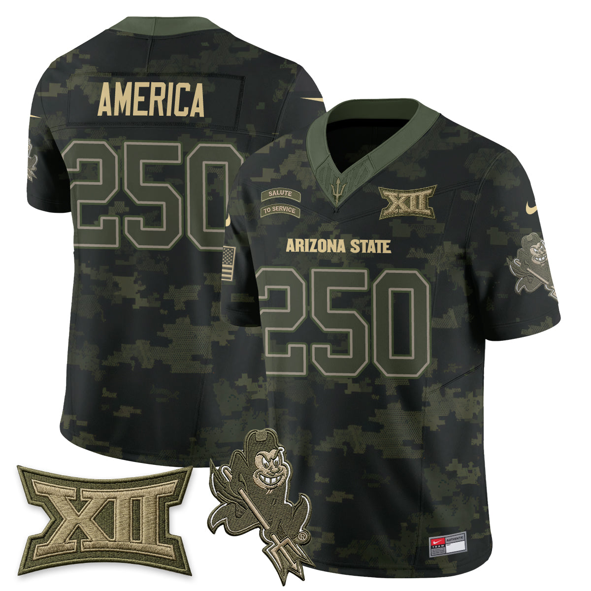 ASU 2026 Salute to Service Vapor Jersey - Stitched