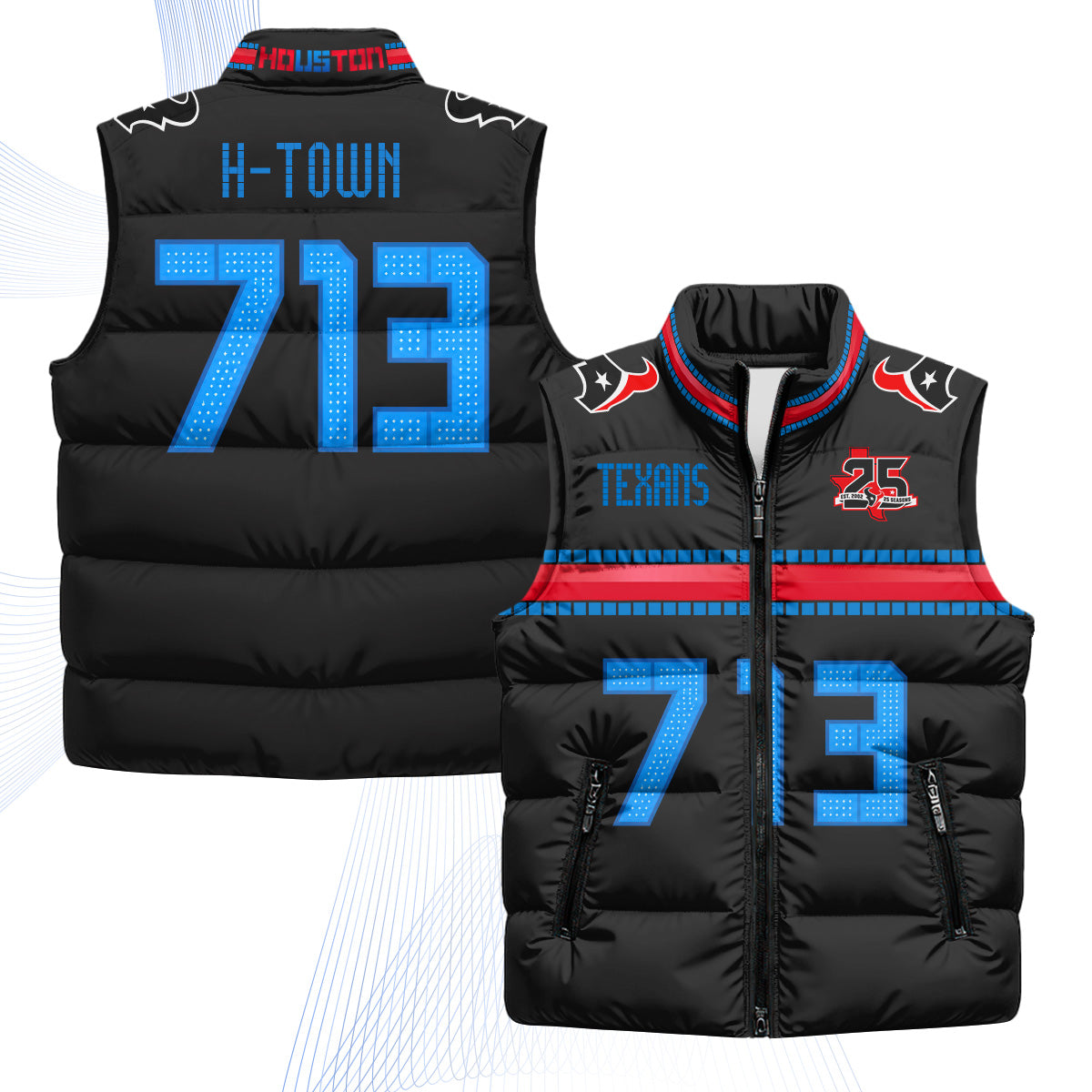 HOU 2026 Rivalries Puffer Vest - Printed