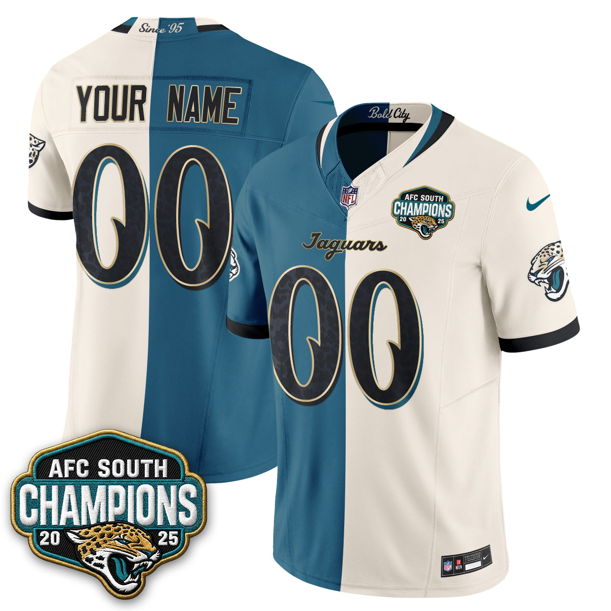 JAX 2026 Rivalries Split Vapor Custom Jersey - Stitched