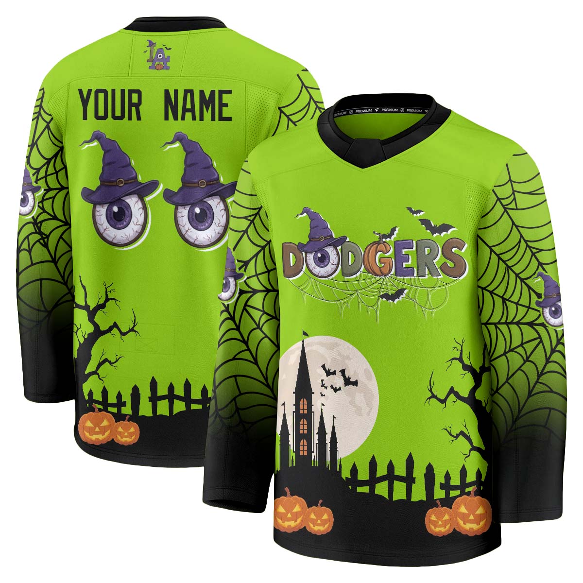 LAD Halloween Edition Hockey Custom Jersey - Printed