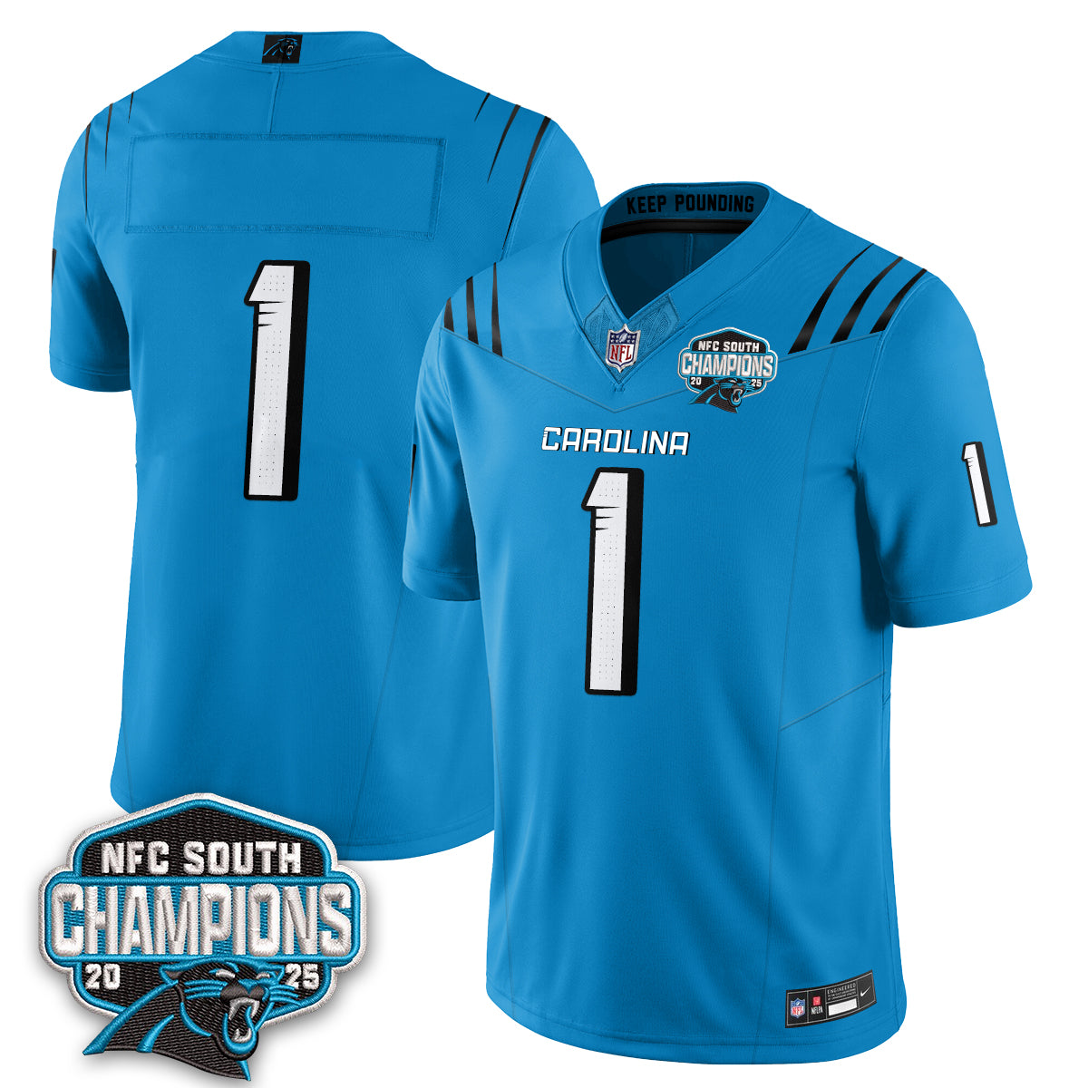 Carolina Panthers Fangear Edition Vapor Jersey - Stitched