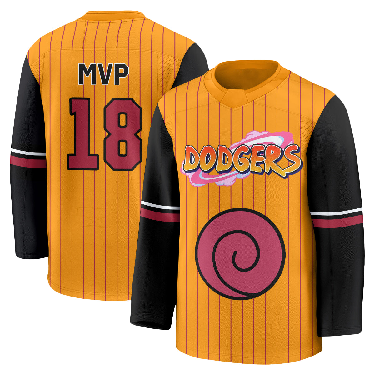 Los Angeles Dodgers Naruto Edition Vapor Hockey Jersey - Stitched
