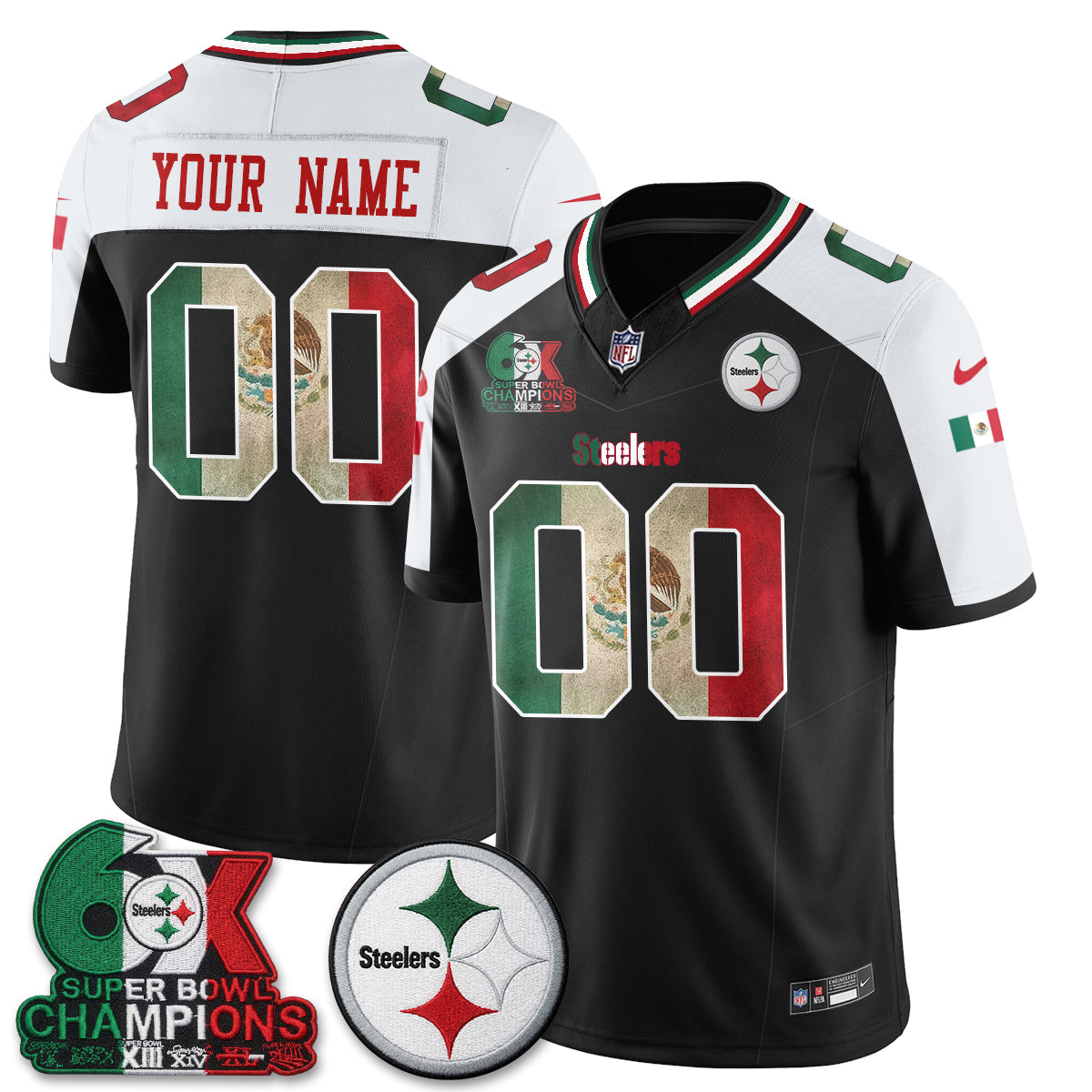PIT Mexico Edition Vapor Custom Jersey - Stitched