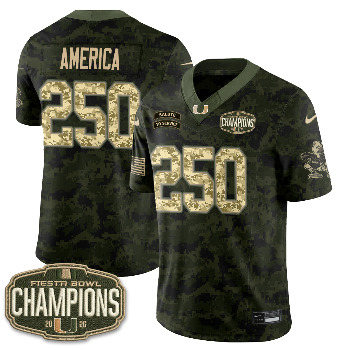 MIA 2026 Salute to Service Vapor Jersey - Stitched