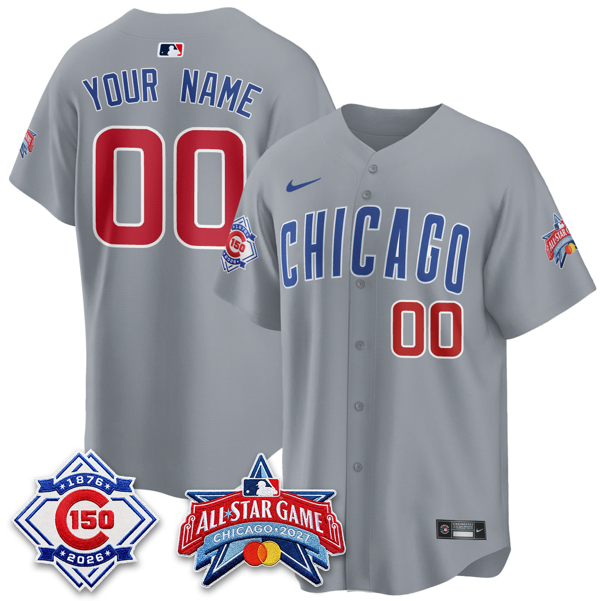 Chicago Cubs 2027 All Star Game Vapor Limited Custom Jersey - Stitched