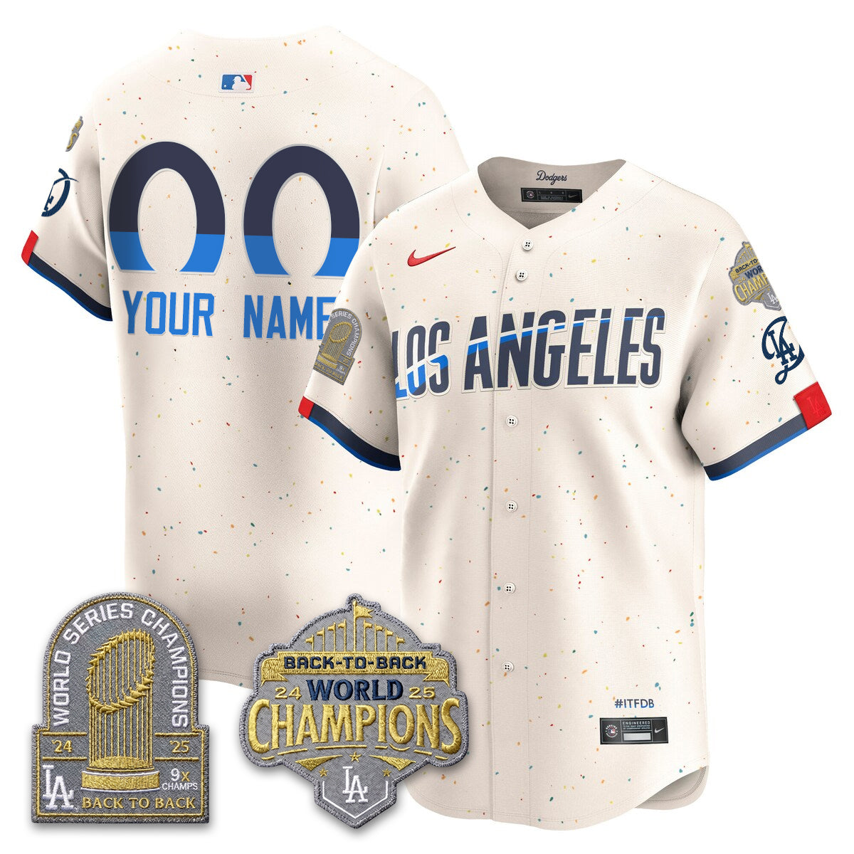 CUSTOM LAD Gold Collection Vapor Limited Jersey - 9x & B2B Champs - Stitched