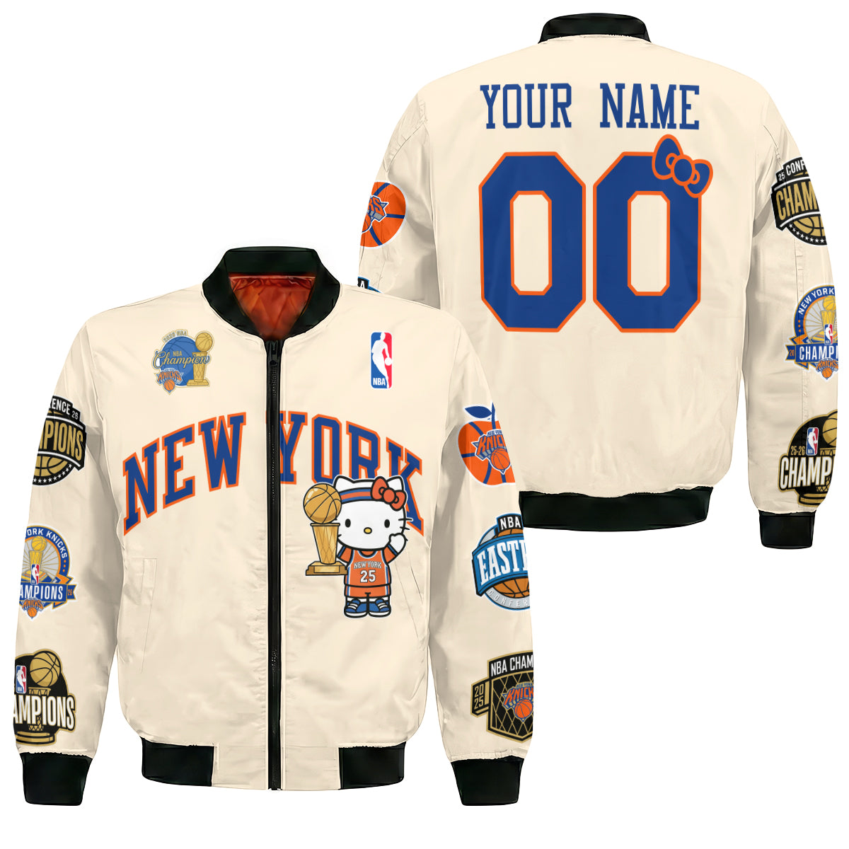 NYK 2026 NBA Finals Champions Limited Edition Custom Bomber Jacket V3- Printed