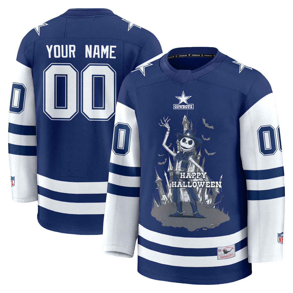 DAL x Nightmare Halloween 2026 Edition Custom Hockey Jersey - Printed