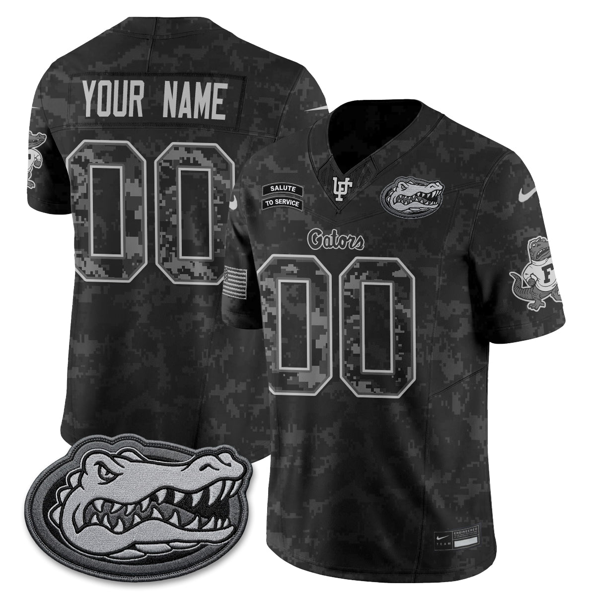 UF 2026 Salute to Service Vapor Custom Jersey - Stitched
