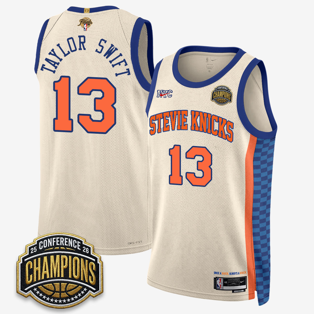New York Knicks 2026 Finals TS Jersey- Stitched