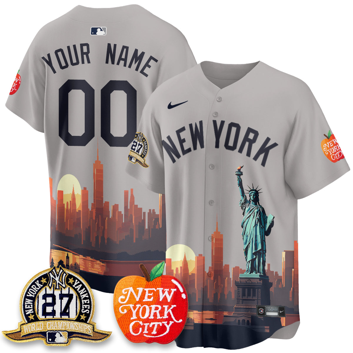 NYY City Edition Vapor Custom Jersey - Stitched