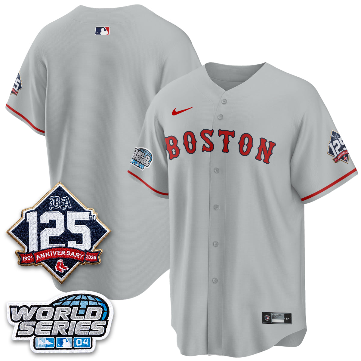 Boston Red Sox Throwback 2004 Vapor Jersey - Stitched