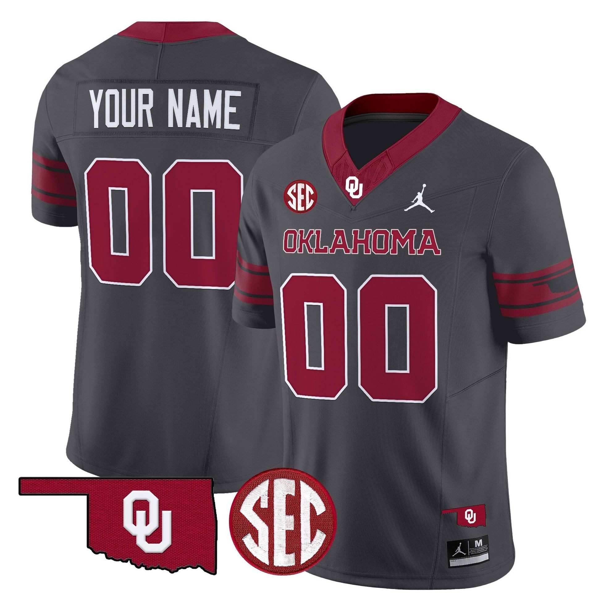 Oklahoma Sooners 2025 Vapor Limited Custom Jersey - All Stitched