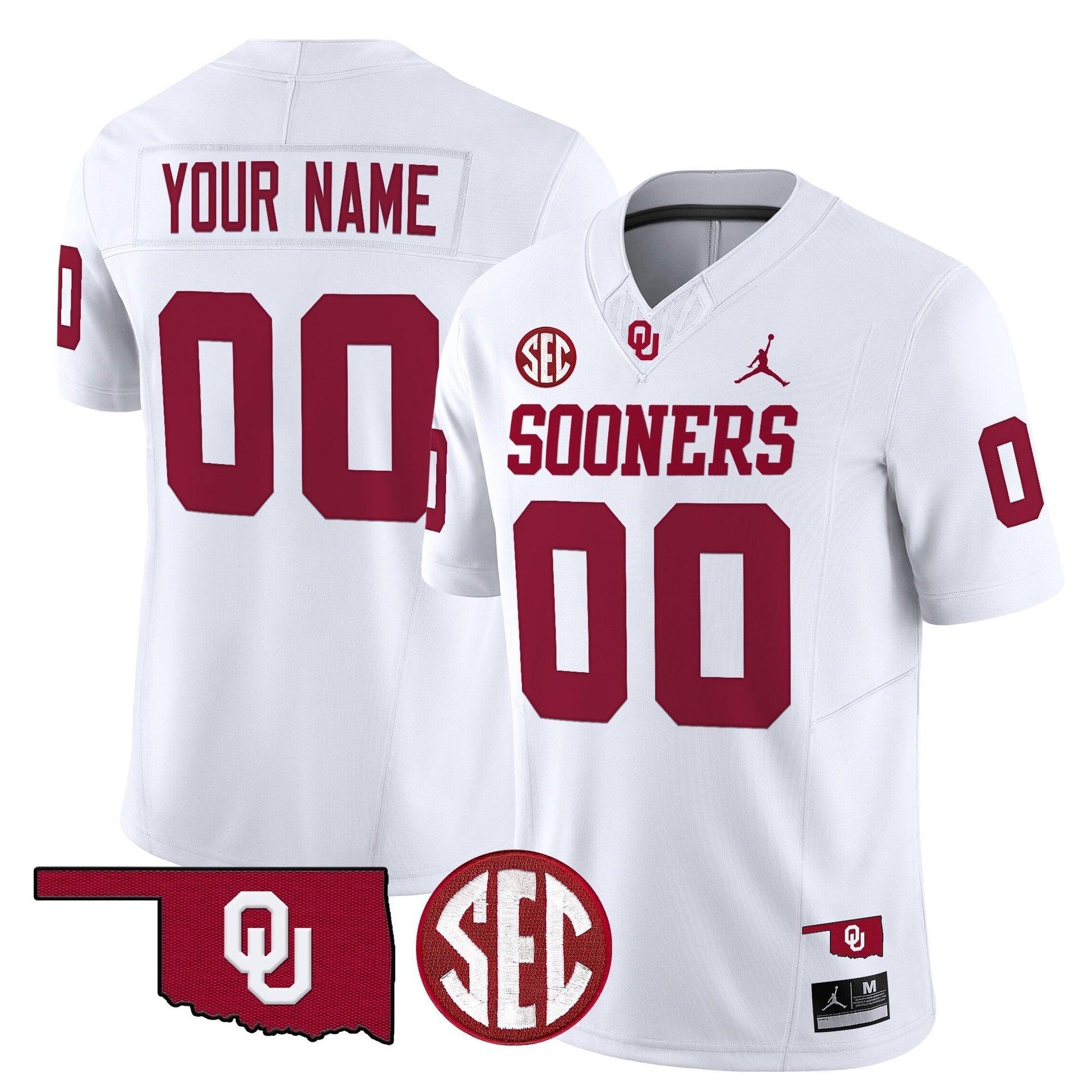 Oklahoma Sooners 2025 Vapor Limited Custom Jersey - All Stitched