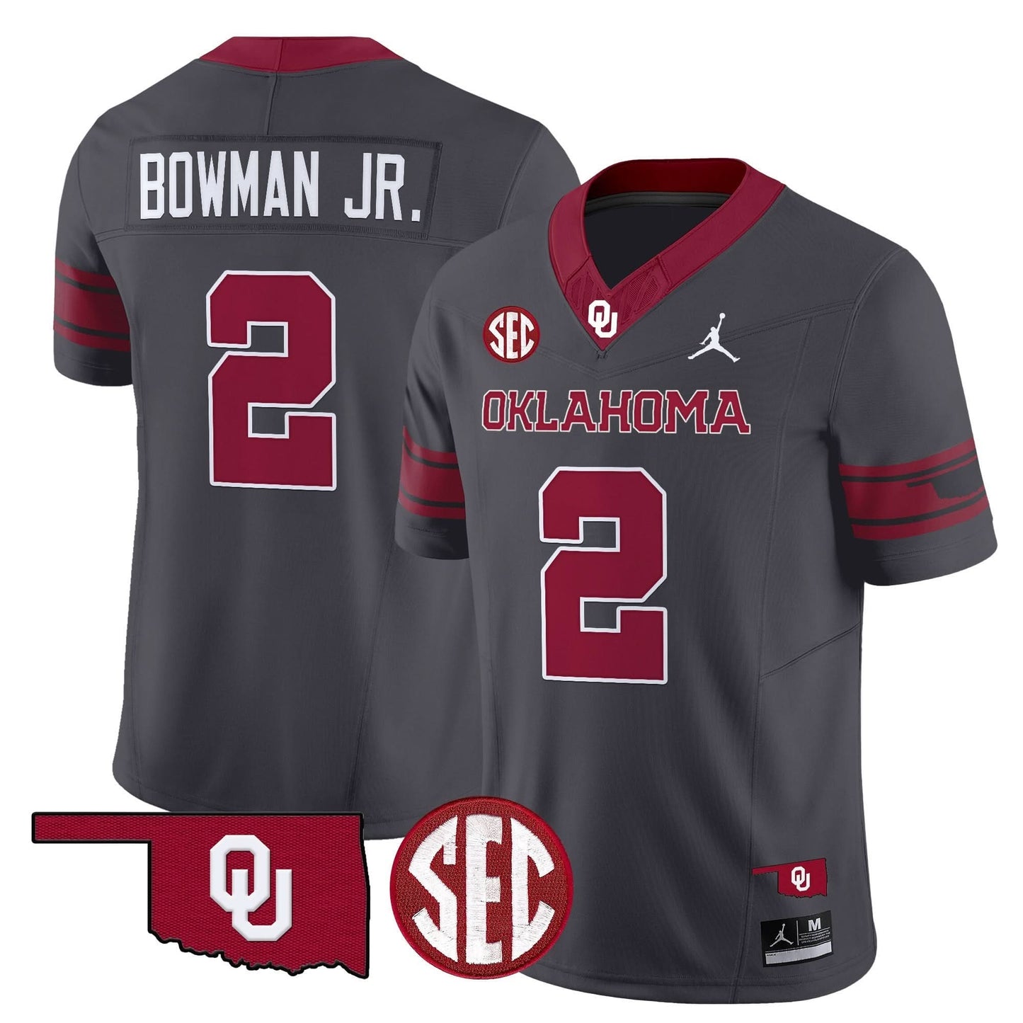 Oklahoma Sooners 2024 Vapor Limited Jersey - SEC Patch - All Stitched