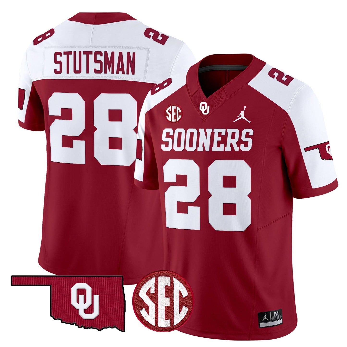 Oklahoma Sooners 2024 Vapor Limited Jersey - SEC Patch - All Stitched