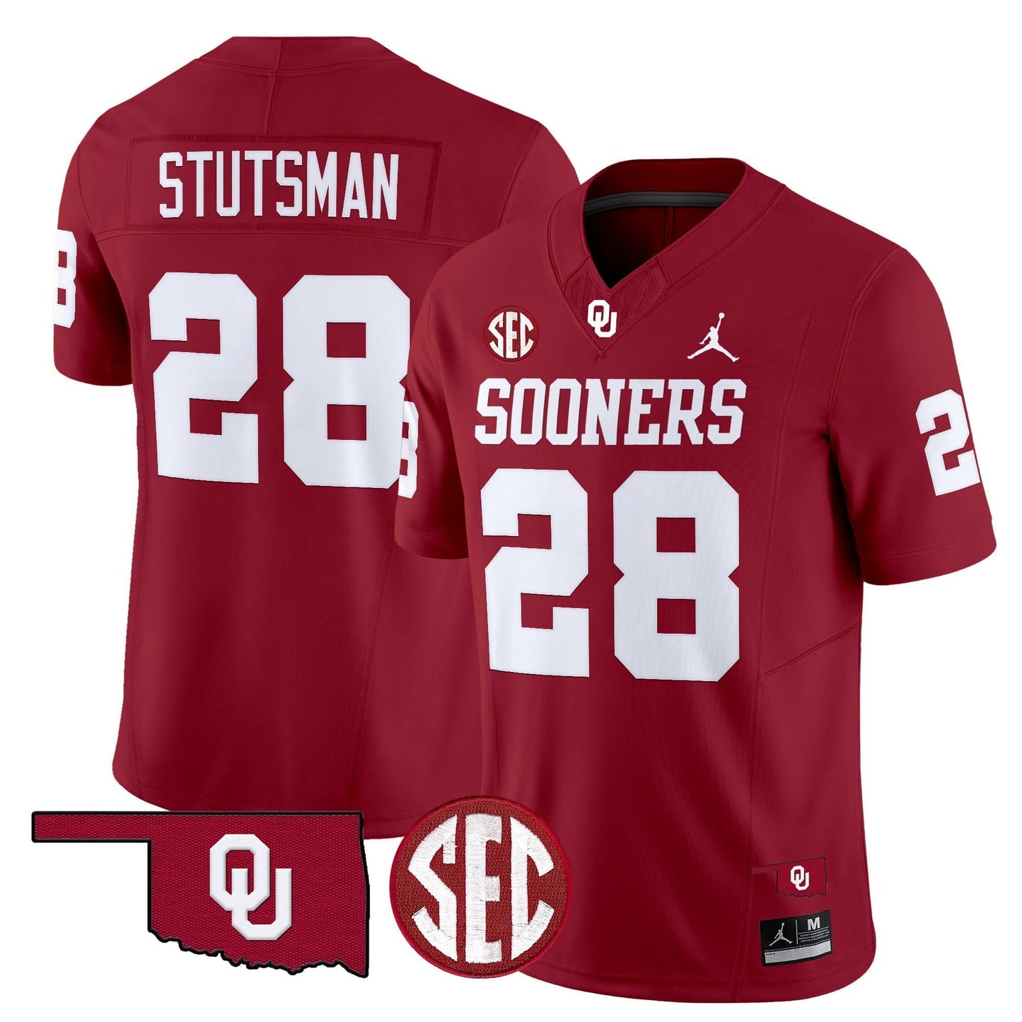 Oklahoma Sooners 2024 Vapor Limited Jersey - SEC Patch - All Stitched