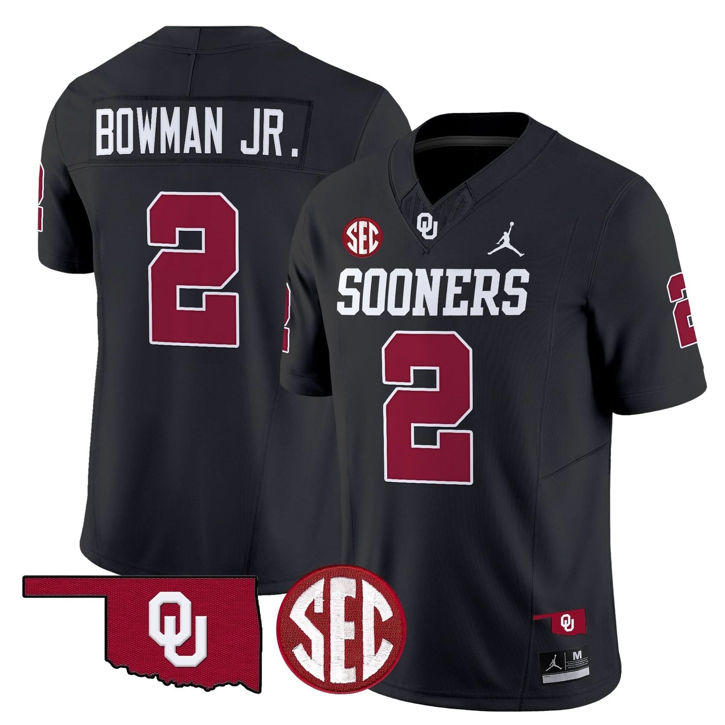 Oklahoma Sooners 2024 Vapor Limited Jersey - SEC Patch - All Stitched