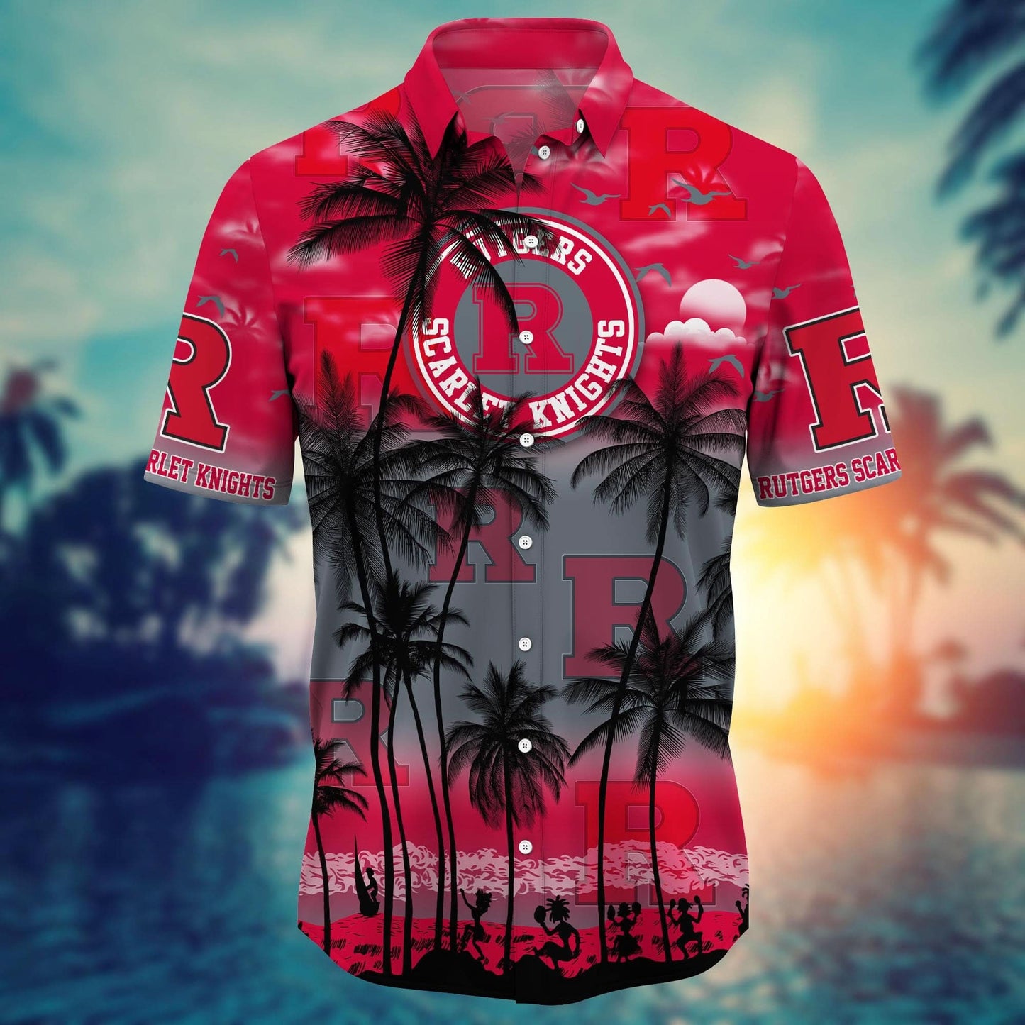 Rutgers Scarlet Knights - Trending Aloha Shirt Summer