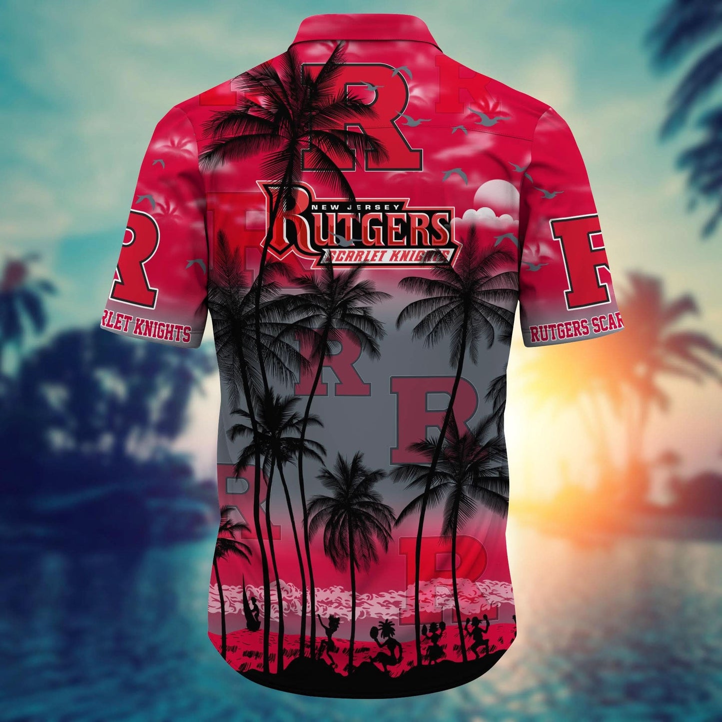 Rutgers Scarlet Knights - Trending Aloha Shirt Summer