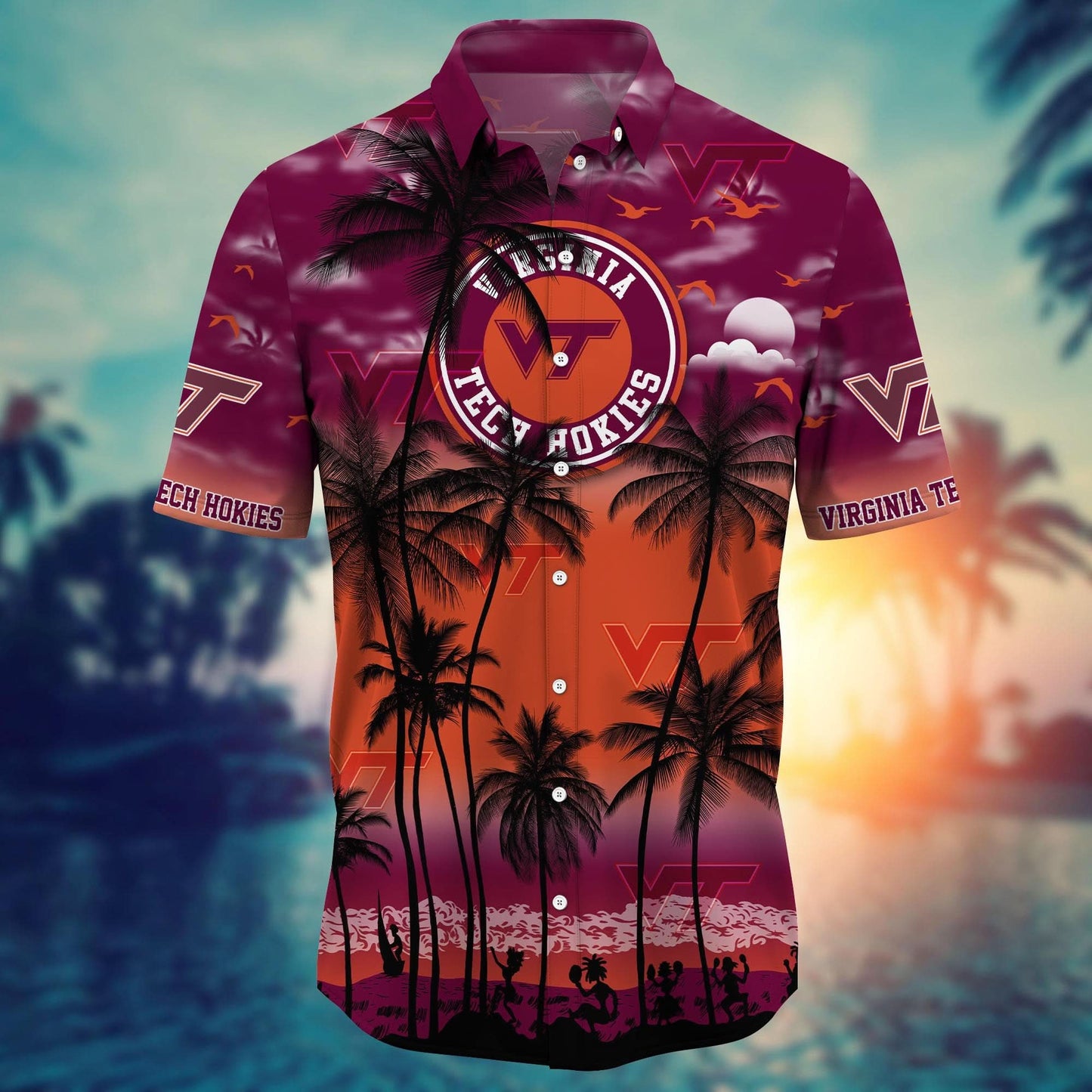 Virginia Tech Hokies - Trending Aloha Shirt Summer