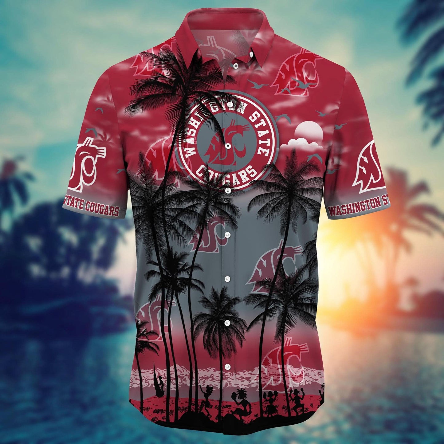 Washington State Cougars - Trending Aloha Shirt Summer