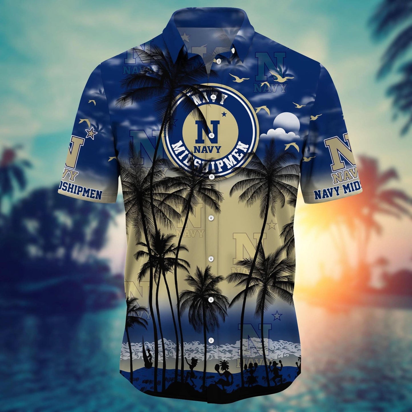 Navy Midshipmen - Trending Aloha Shirt Summer