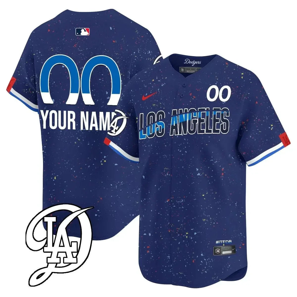 Dodgers 2024 City Connect Limited Custom Jersey - All Stitched