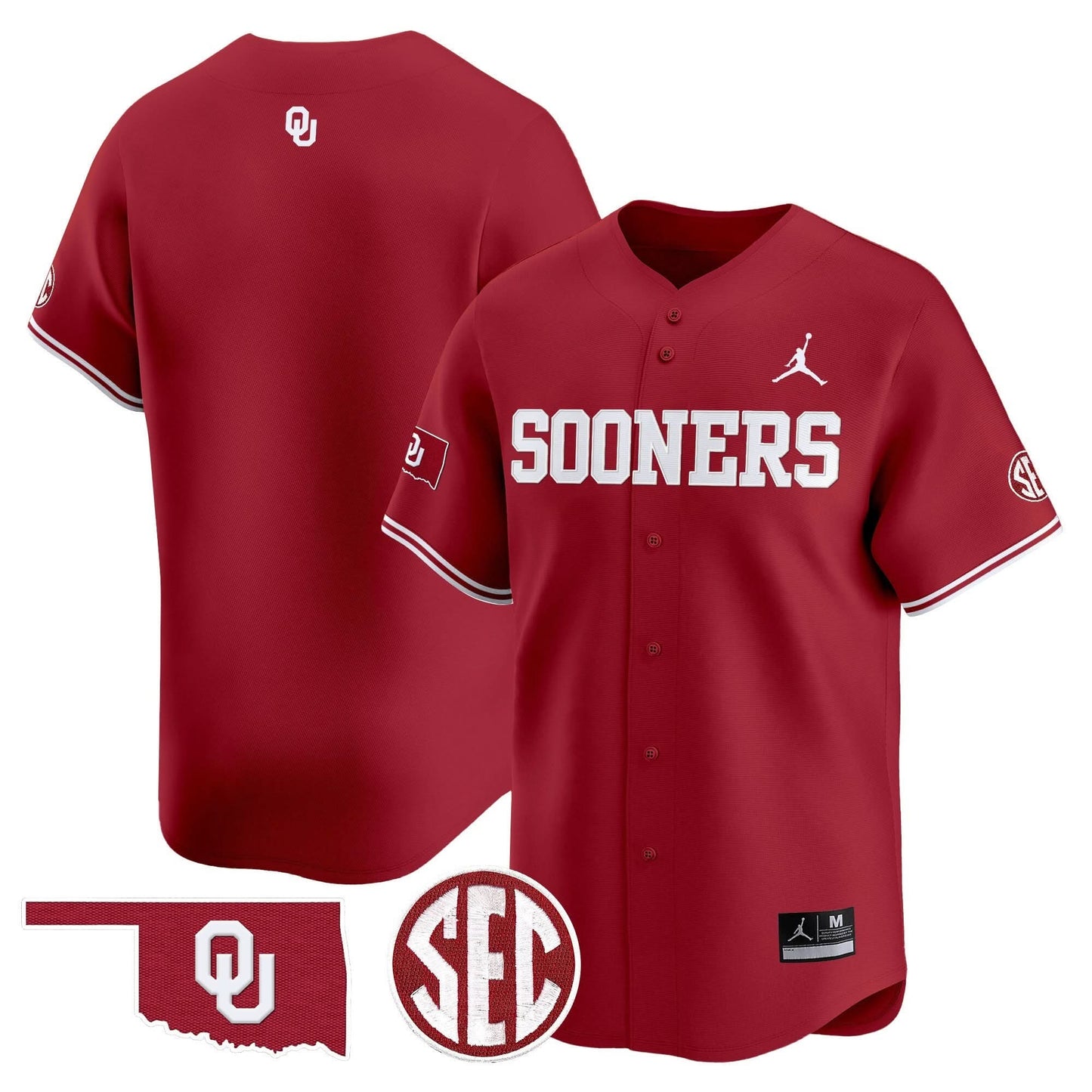 Oklahoma Sooners 2024 Vapor Premier Limited Jersey V2 - SEC Patch - All Stitched
