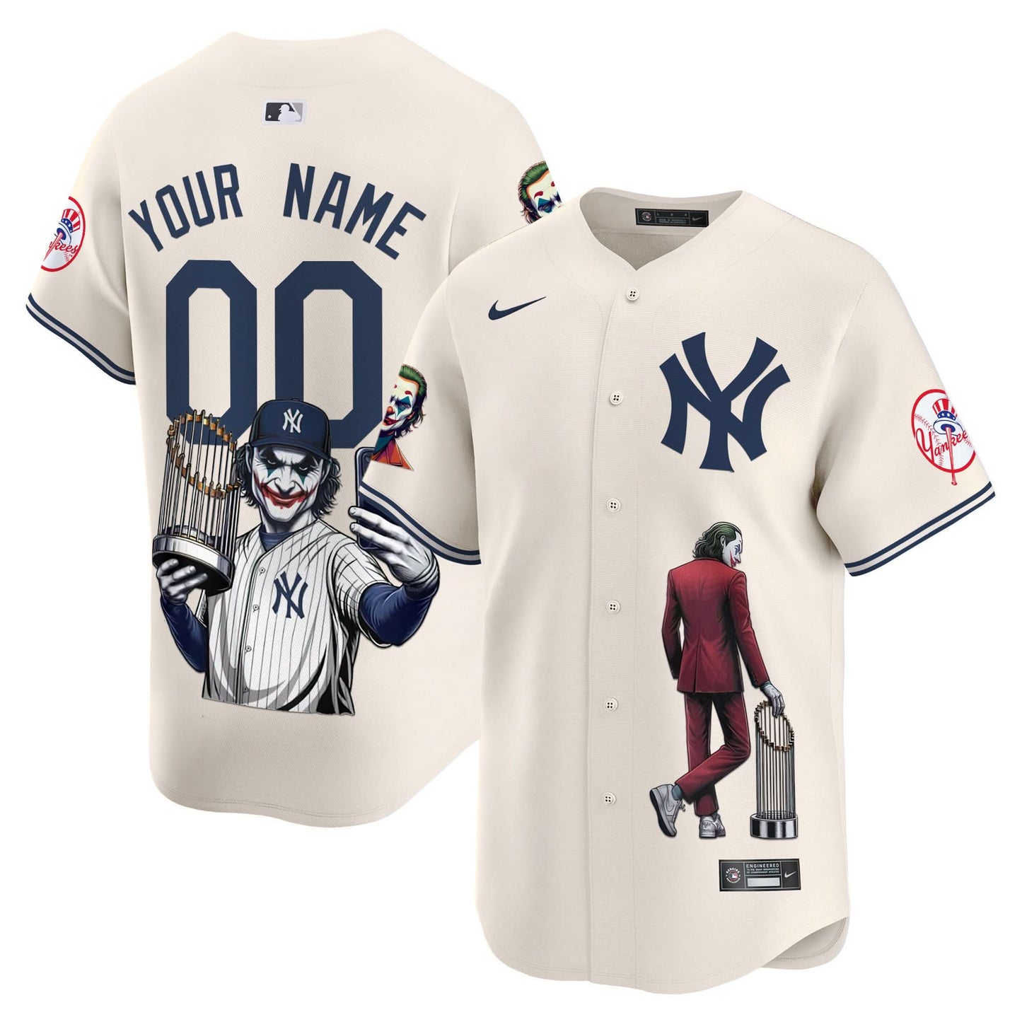 New York Yankees Joker Vapor Premier Limited Custom Jersey - Printed