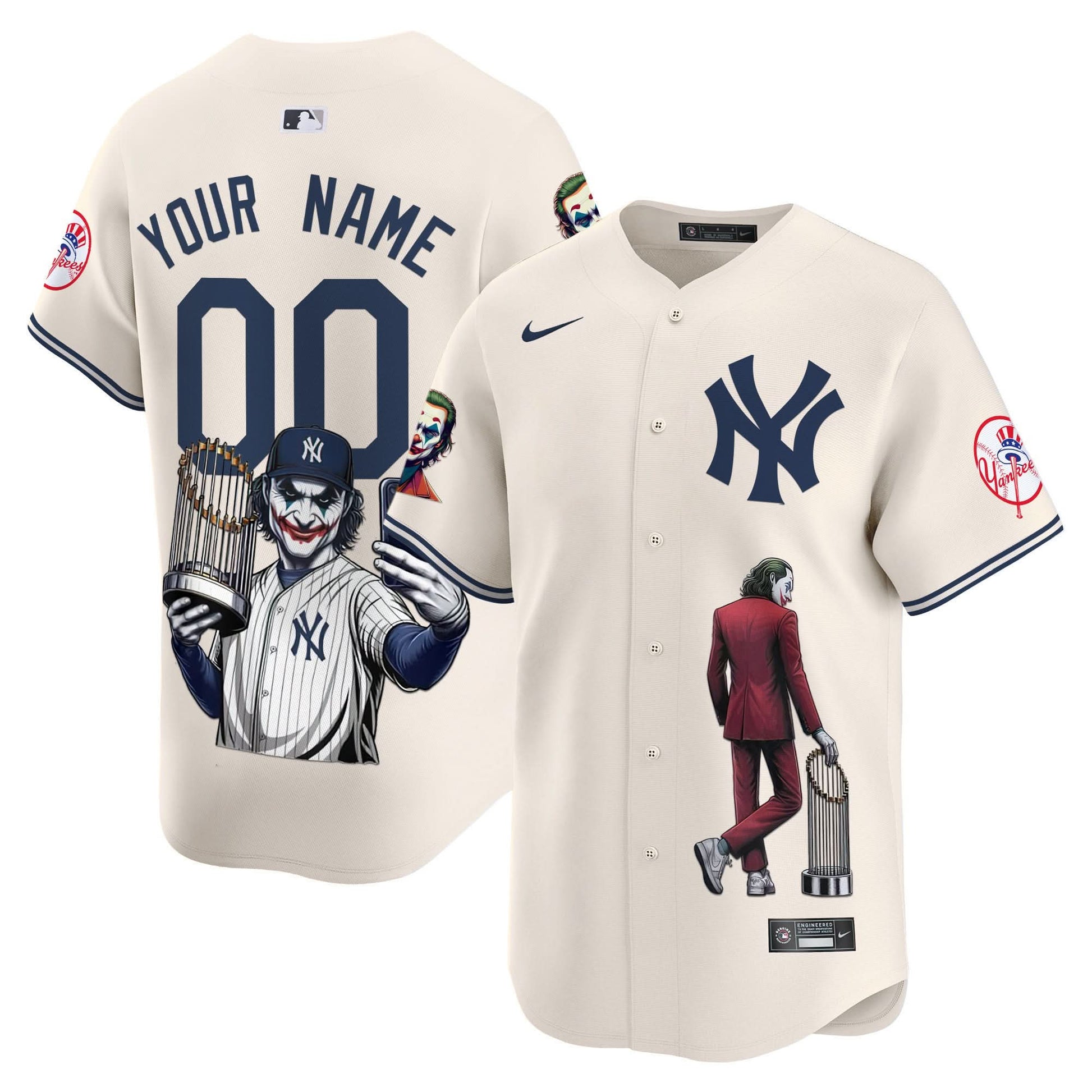 New York Yankees Joker Vapor Premier Limited Custom Jersey - Printed