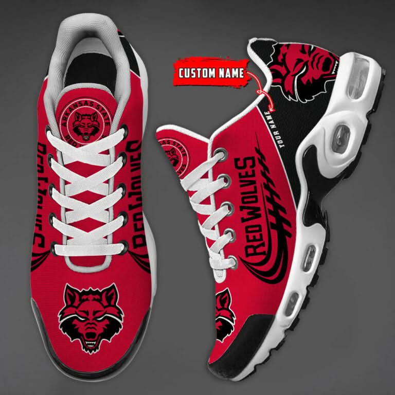 Arkansas State Red Wolves-Custom Name-TN Shoes