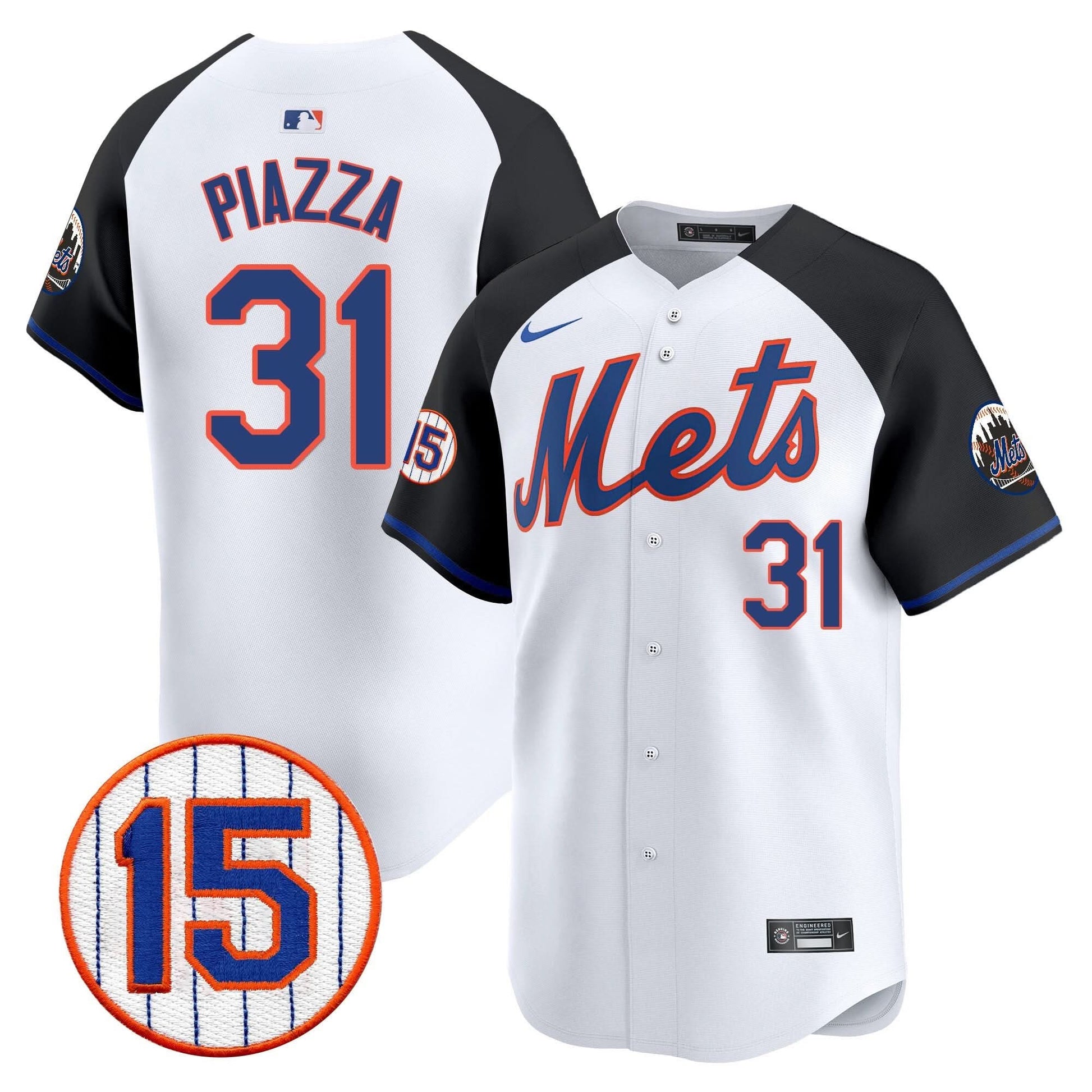 Men's New York Mets Jerry Grote Patch Vapor Premier Limited Jersey - All Stitched