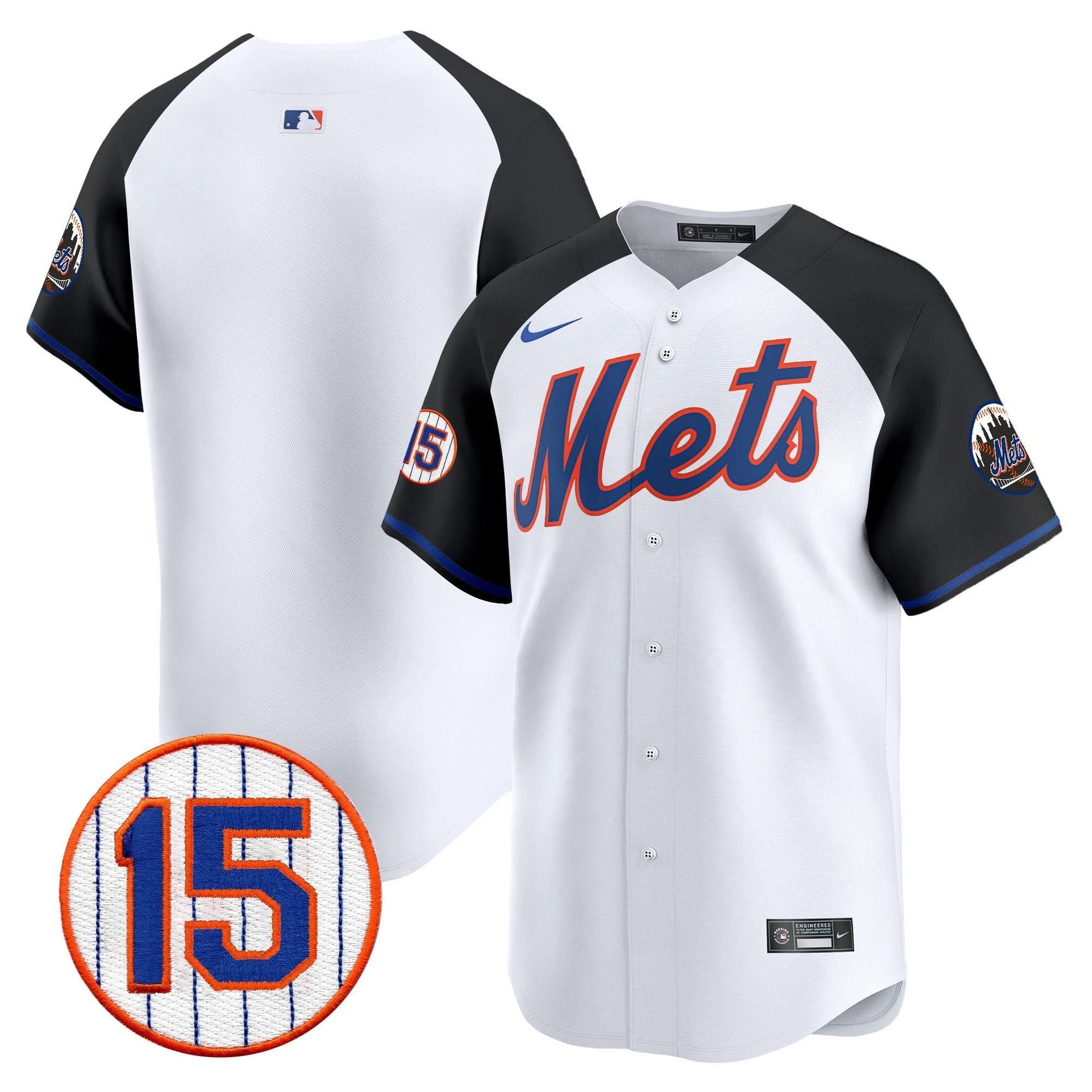 Men's New York Mets Jerry Grote Patch Vapor Premier Limited Jersey - All Stitched