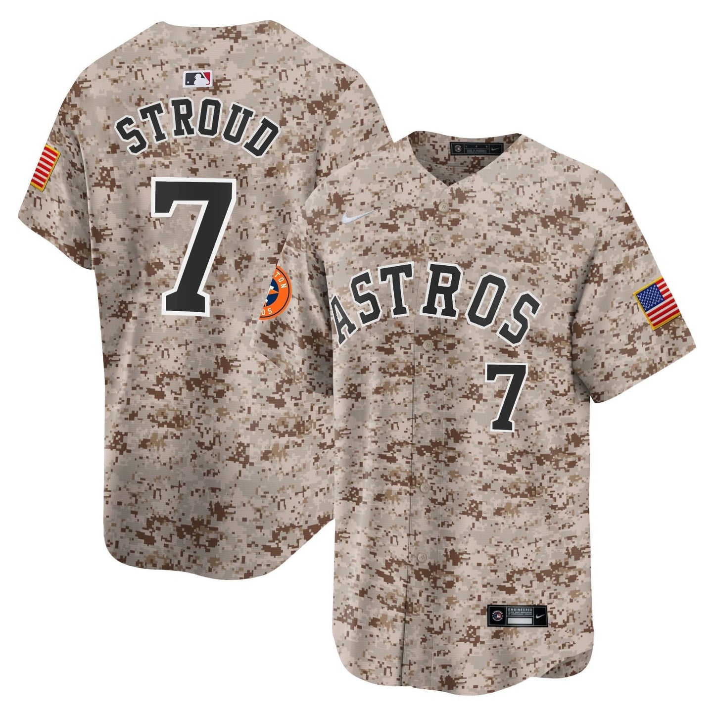 Men's Houston Astros USMC Alternate Vapor Premier Limited Jersey - All Stitched