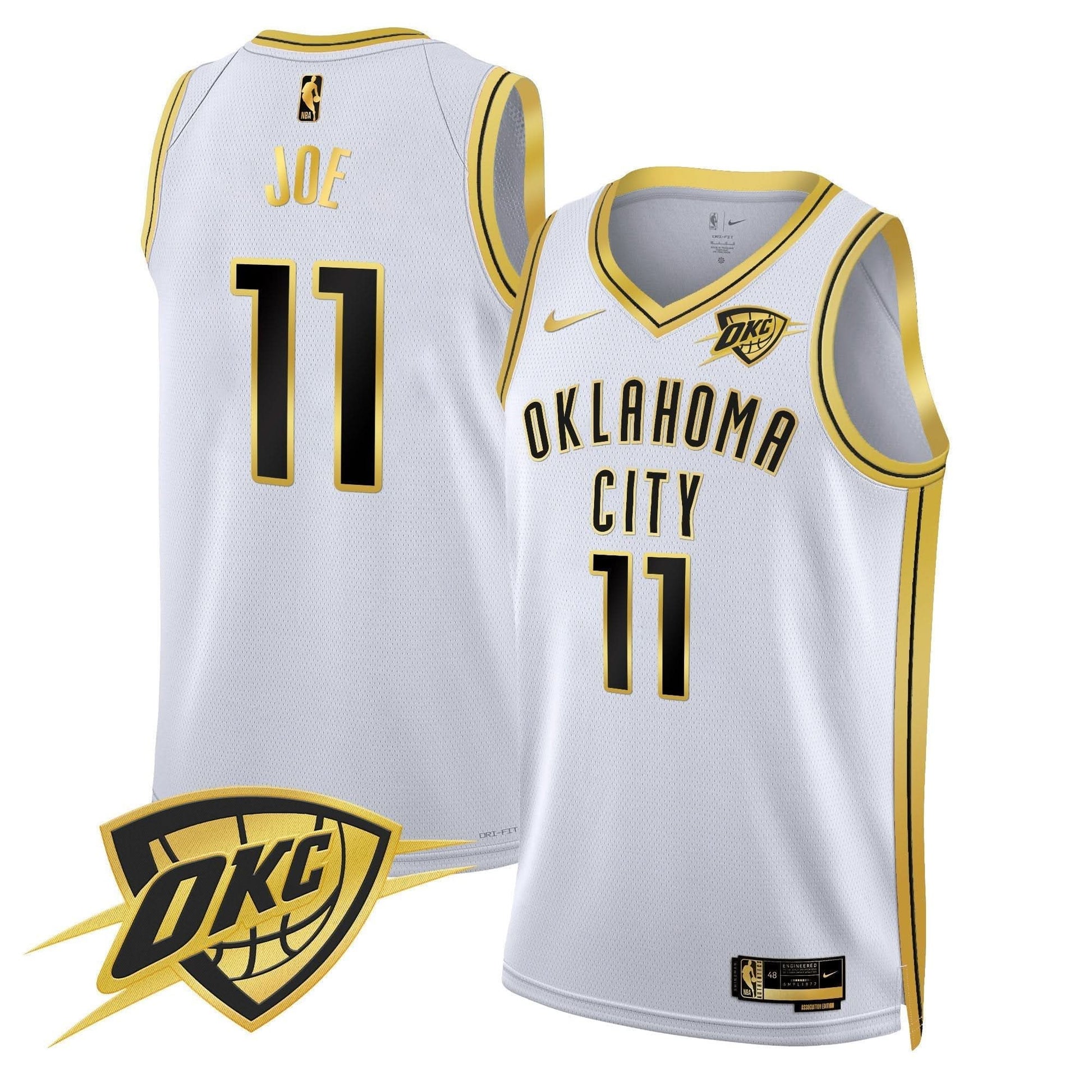 Men's Oklahoma City Thunder Swingman Jersey V2 - All Stitched