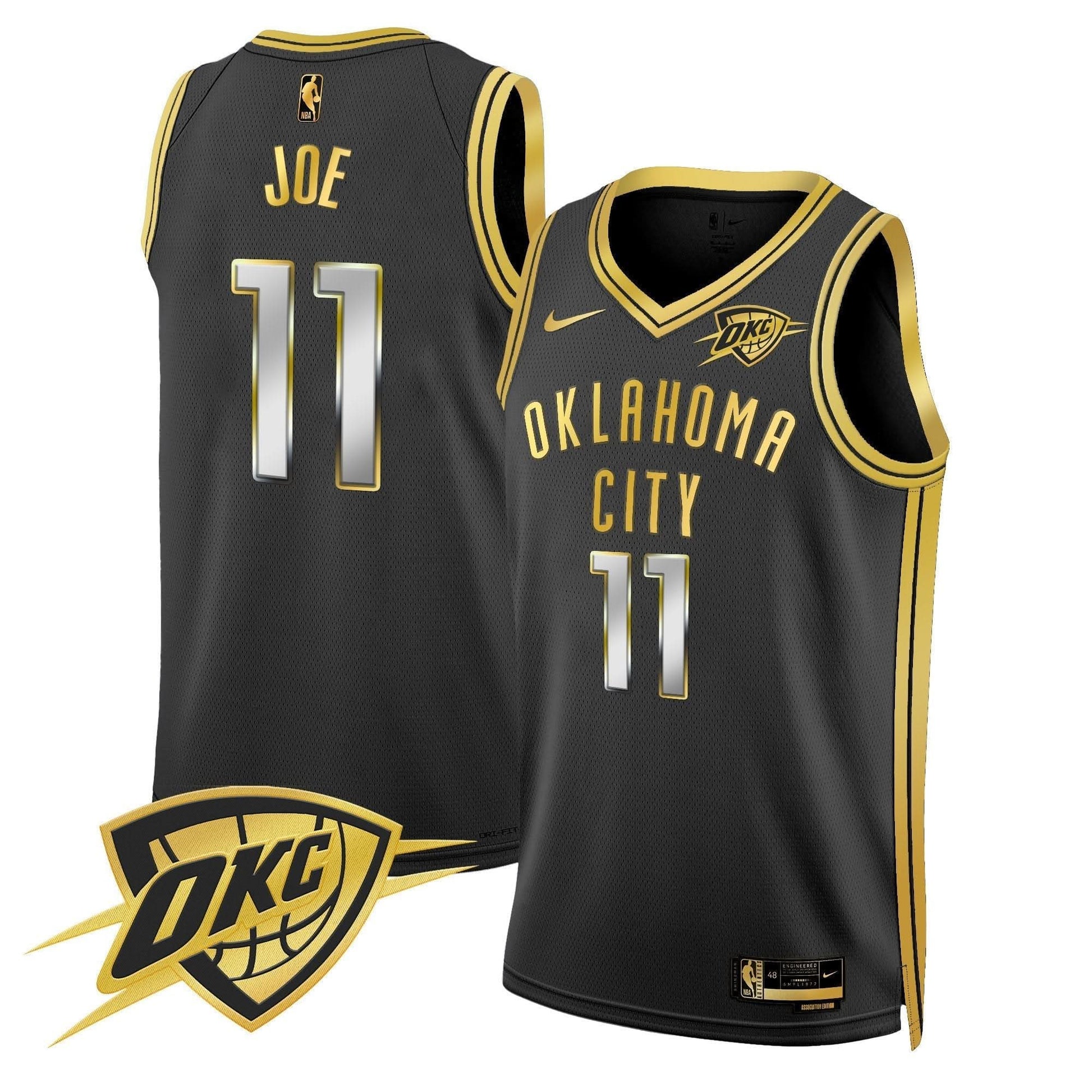 Men's Oklahoma City Thunder Swingman Jersey V2 - All Stitched